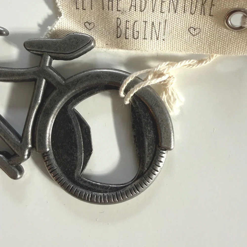 Kate Aspen Bicycle‎ Bottle Opener Metal Vintage Bike Shaped Gift Favor BNWT